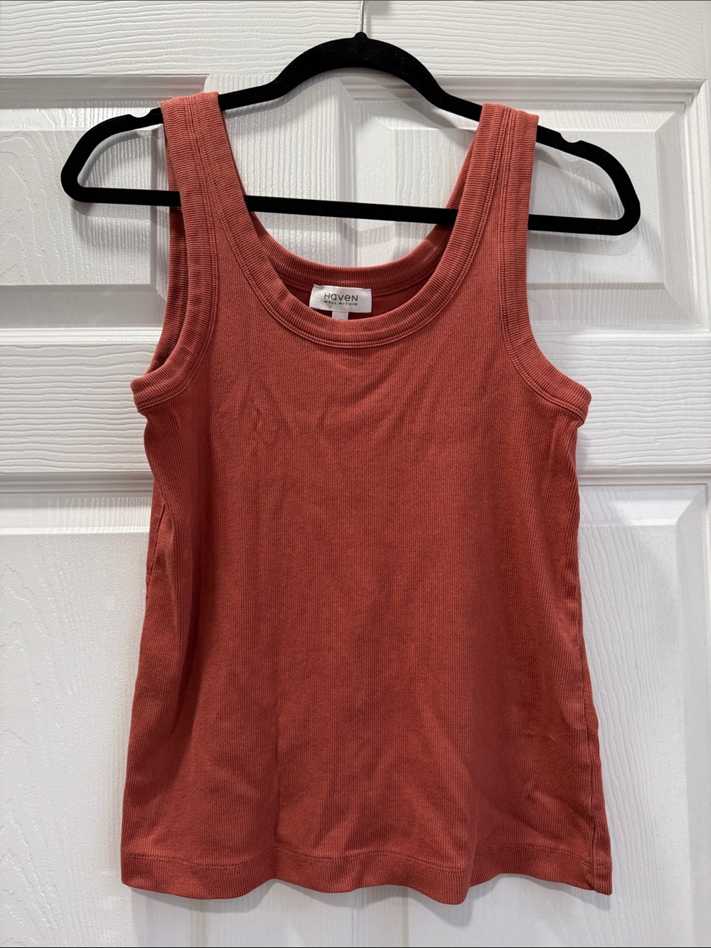 Haven Women's Red Clay Ribbed Basic Tank Top